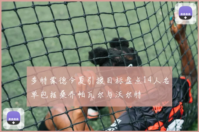 多特蒙德今夏引援目标盘点14人名单包括桑乔帕瓦尔与沃尔特